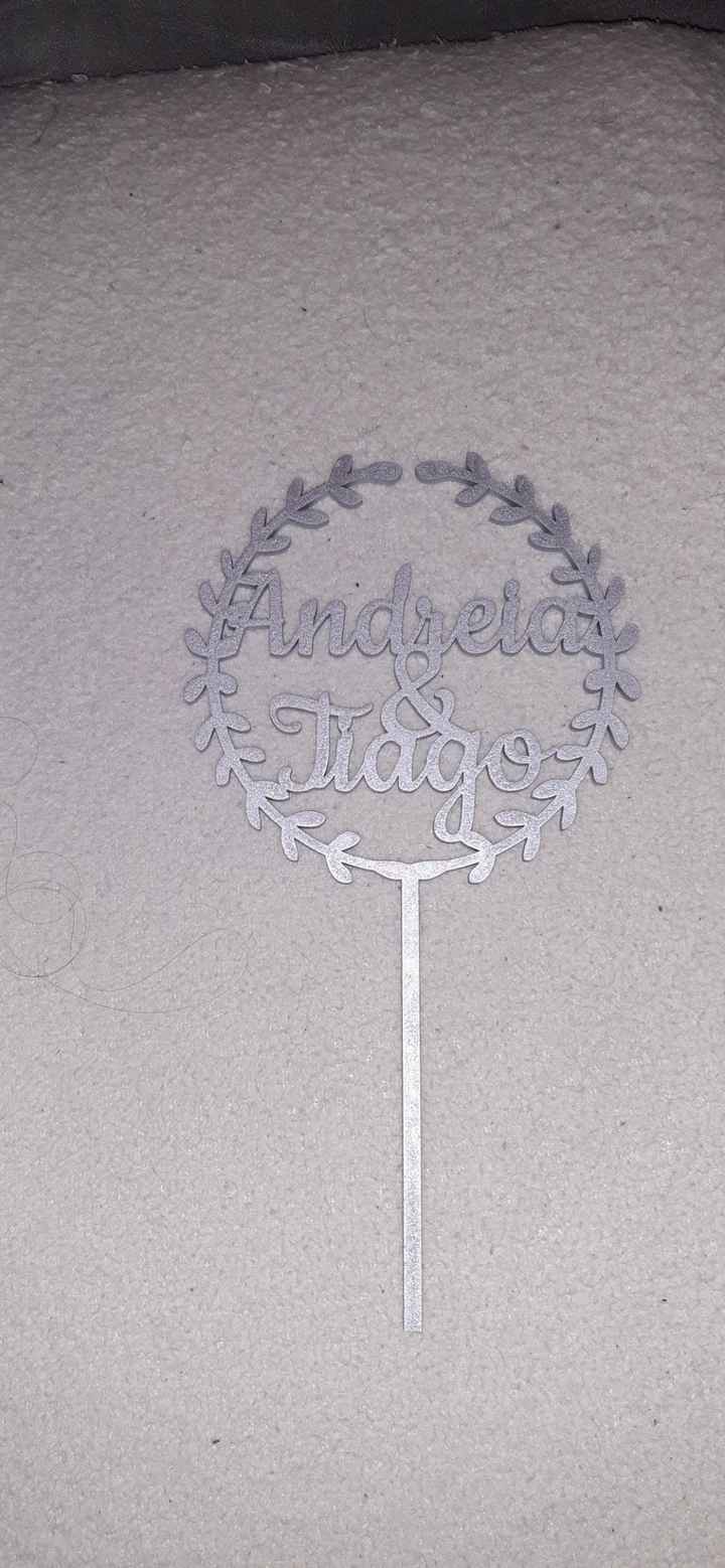 Check: Topo do bolo e letras de madeira - 1