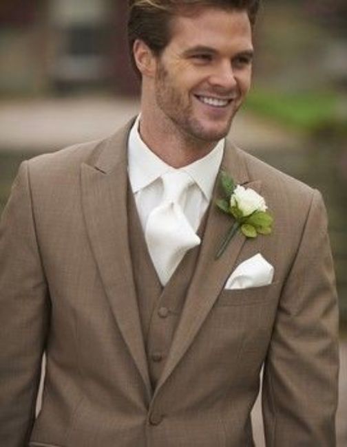 Inspiracoes...fato do noivo em tons de creme e  Castanho! 1