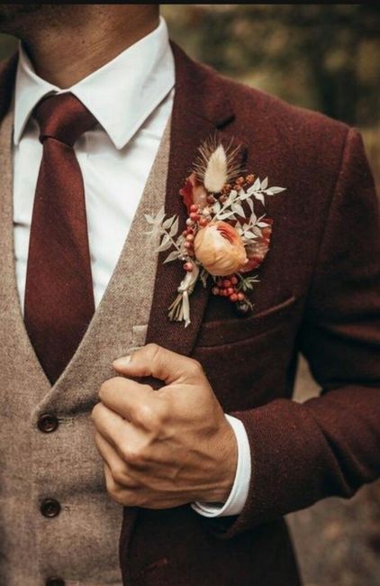 Inspiracoes...fato do noivo em tons de creme e  Castanho! 10