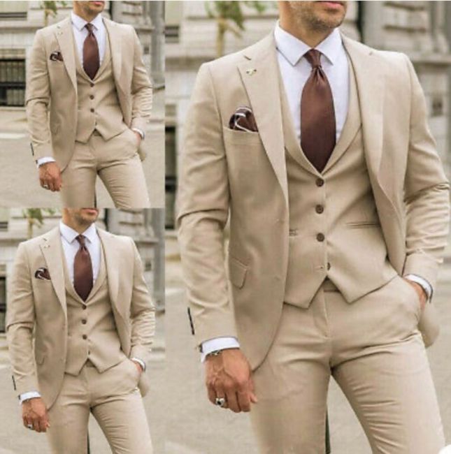 Inspiracoes...fato do noivo em tons de creme e  Castanho! 20