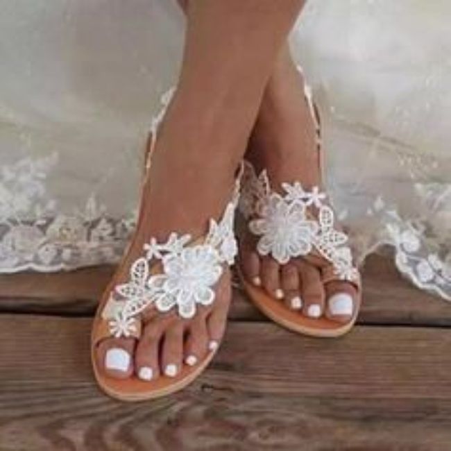 Inspirações...sapatos da noiva sem Salto! 1