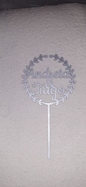 Check: Topo do bolo e letras de madeira 1