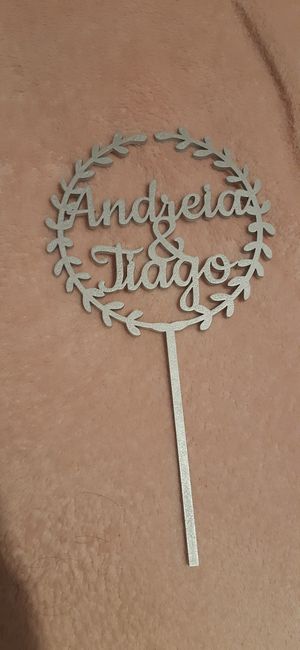 Check: Topo do bolo e letras de madeira 2