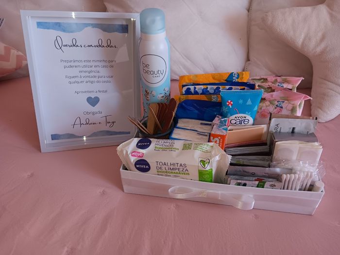 Habemus kit toilete senhoras feito.. o kit dos senhores está em progresso!!! 1