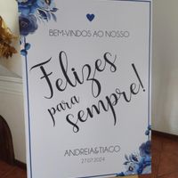 Habemus placa de boas vindas e da entrada na igreja!! - 1
