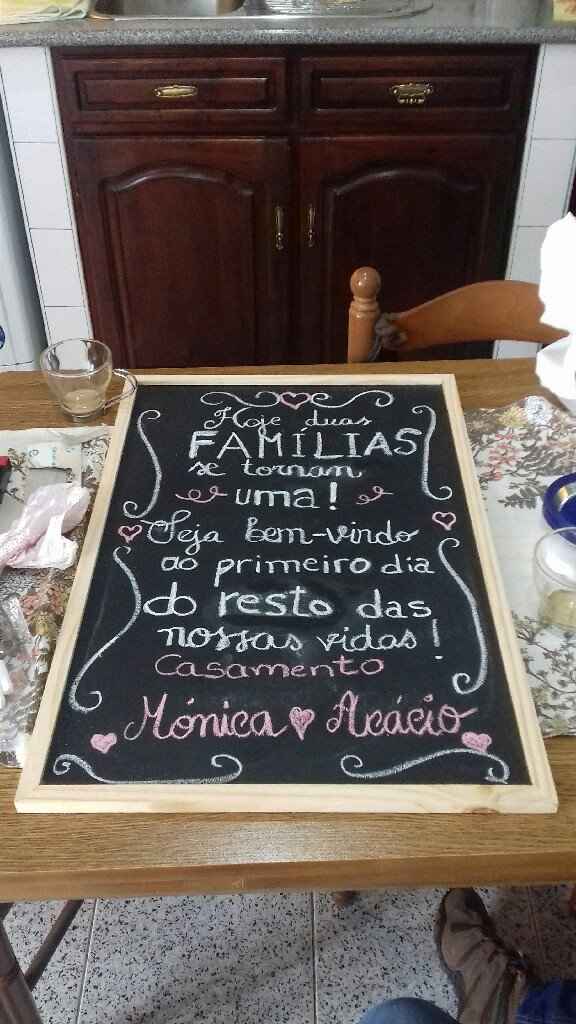 Quadro de boas vindas - 1