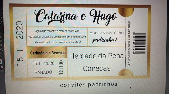 Convites rascunhos - 2