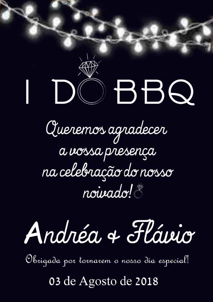 O que entregamos no fim da festa ao convidados