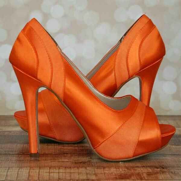 Desafio das Cores - Casamento Laranja e Verde - sapatos - 1