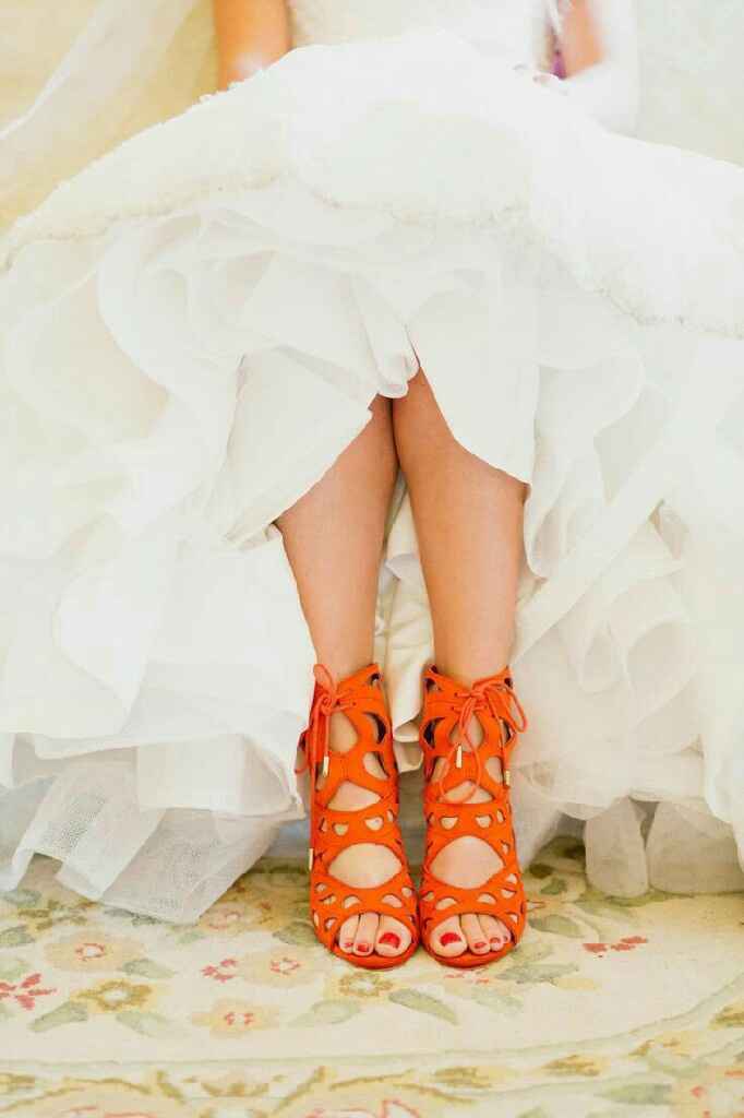 Desafio das Cores - Casamento Laranja e Verde - sapatos - 3