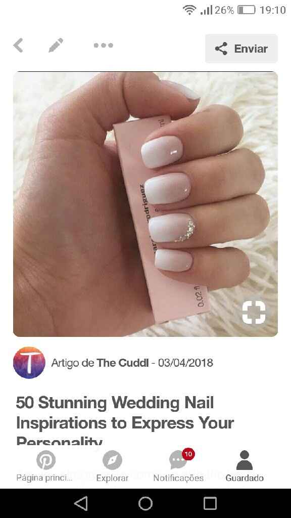 Inspirações Unhas para o casamento - 2
