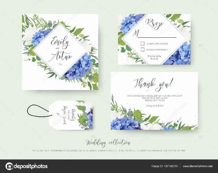 Mês de Setembro — inspirações verde e azul - convites - 5