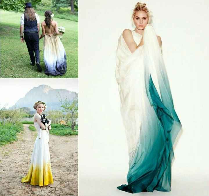 Mês de Setembro — inspirações verde e azul - vestidos de noiva - 5