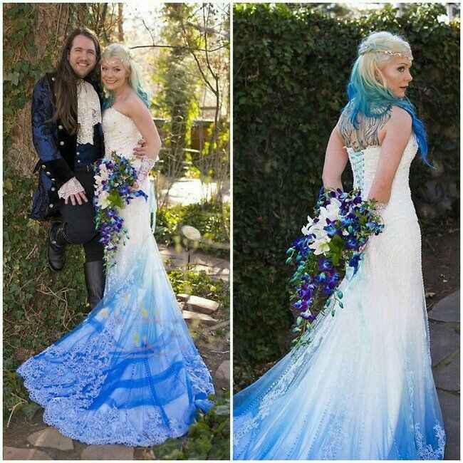 Mês de Setembro — inspirações verde e azul - vestidos de noiva - 6