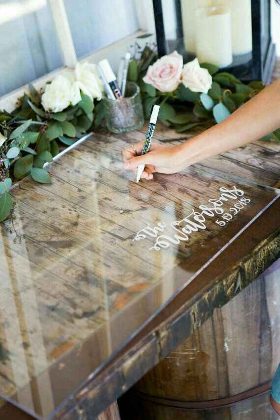 Inspirações Casamento estilo Moderno - livro de honra - 2