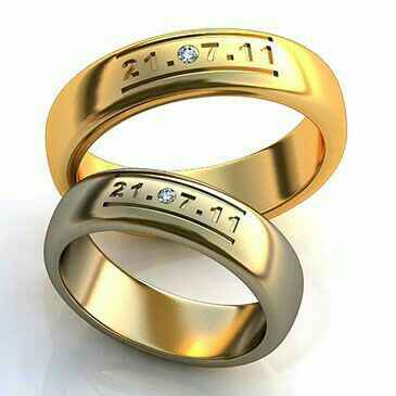 Inspirações Casamento estilo Moderno - alianças - 1