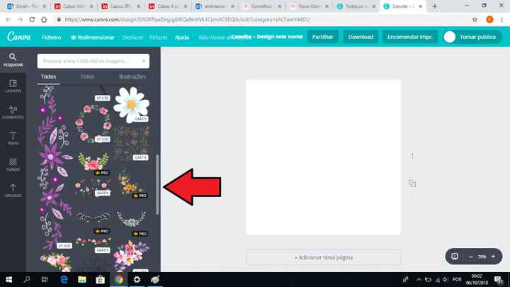 Se repararem têm um cursor se nada vos agradar andem para baixo e continuem a procura