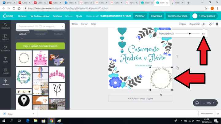 Tenham em atenção que como a imagem não é original do programa não lhe podem alterar a cor, mas pode