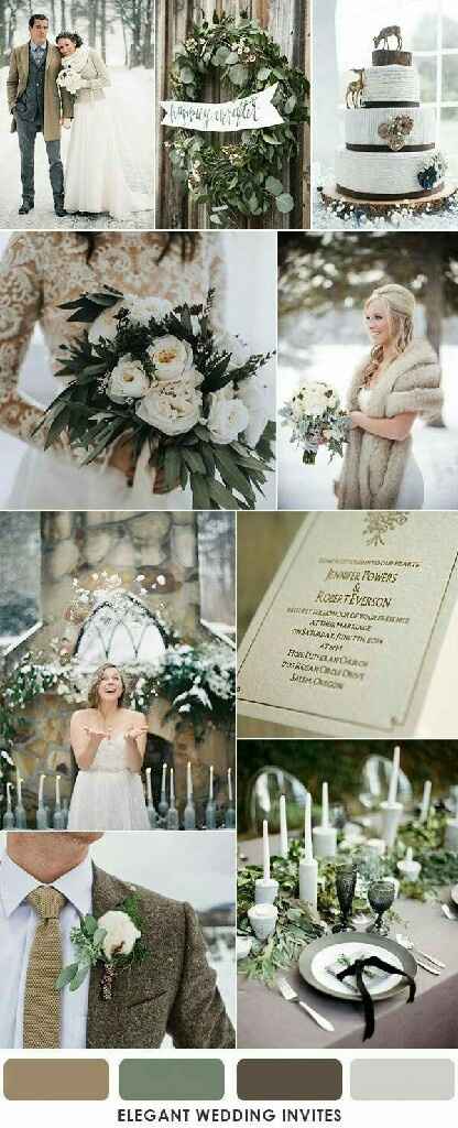 Winter wedding ❄ - paletes de cor - 1