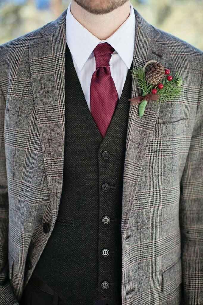Winter wedding ❄ - boutonnière 💐 - 5