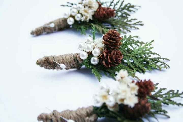 Winter wedding ❄ - boutonnière 💐 - 10