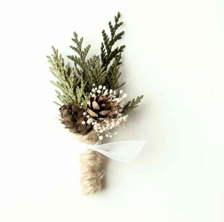 Winter wedding ❄ - boutonnière 💐 - 11