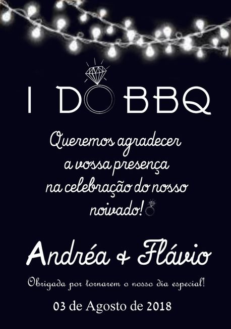 O que entregamos no fim da festa ao convidados
