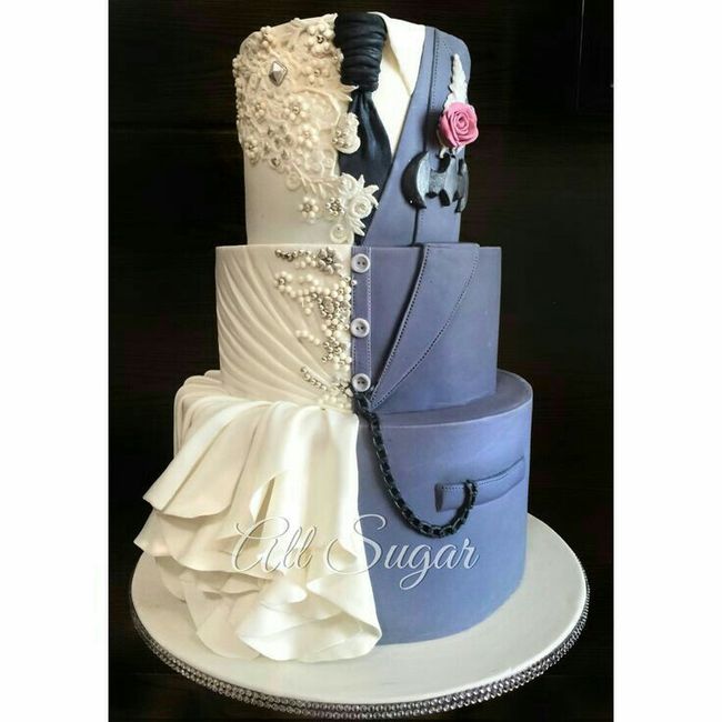 Desafio das Cores - Casamento Azul: bolo - 1