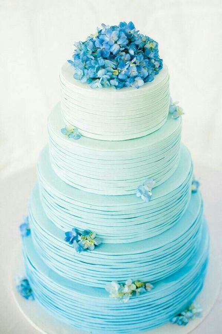 Desafio das Cores - Casamento Azul: bolo - 6