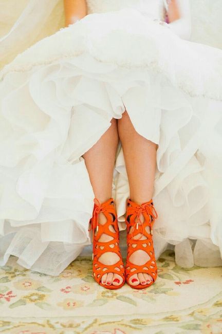 Desafio das Cores - Casamento Laranja e Verde - sapatos - 3