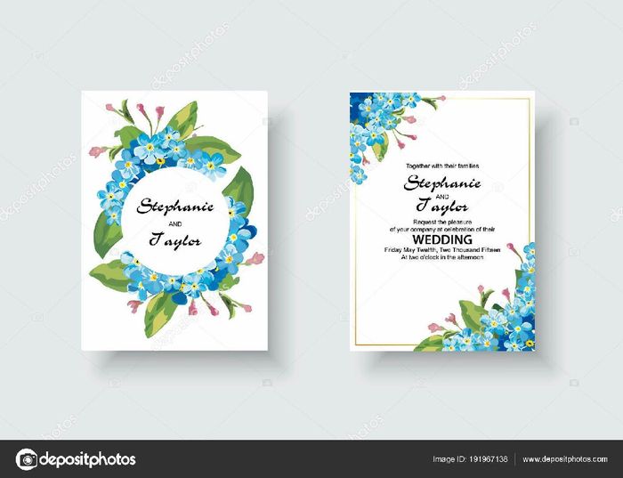 Mês de Setembro — inspirações verde e azul - convites - 3