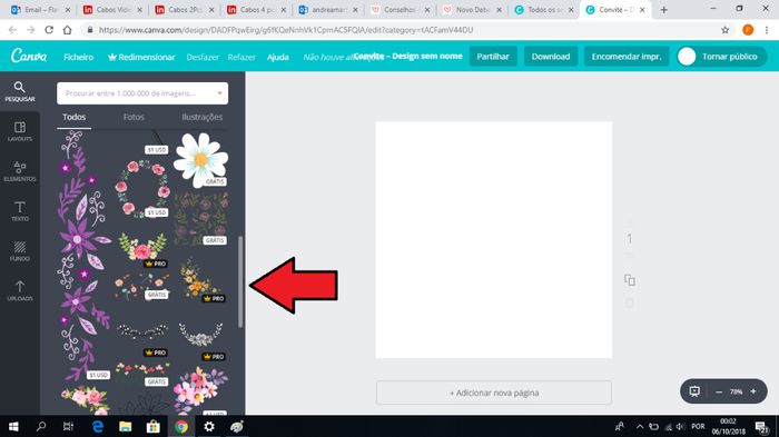 Se repararem têm um cursor se nada vos agradar andem para baixo e continuem a procura