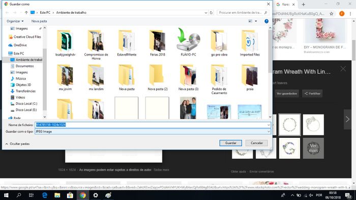 Quando encontrada gravam no vosso pc. Até aqui simples. È apenas gravar a imagem que querem
