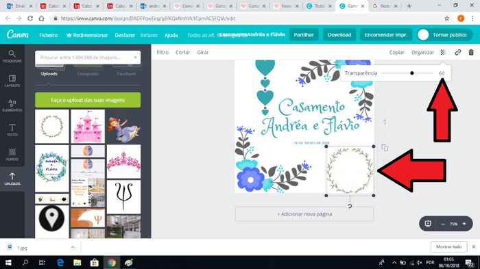 Tenham em atenção que como a imagem não é original do programa não lhe podem alterar a cor, mas pode