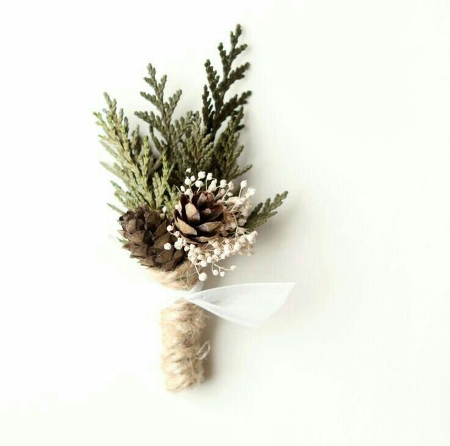 Winter wedding ❄ - boutonnière 💐 - 11