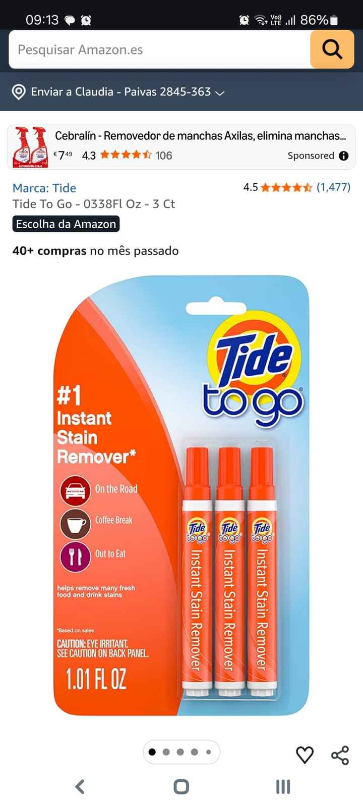 Tira nódoas para os noivos - 1