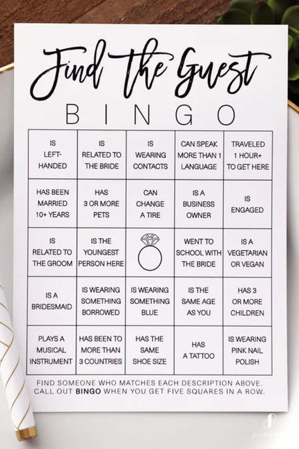 Jogos/actividades para os convidados 1