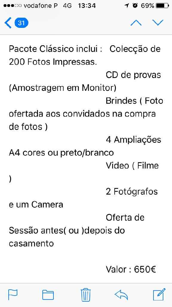 Fotografia e vídeo orçamento - 1