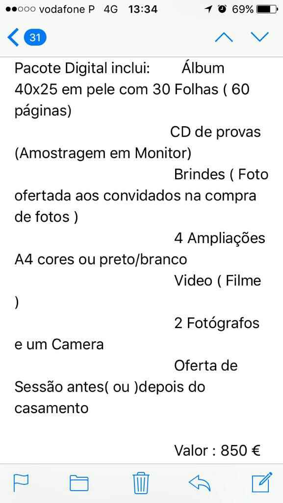 Fotografia e vídeo orçamento - 2