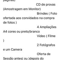 Fotografia e vídeo orçamento - 2