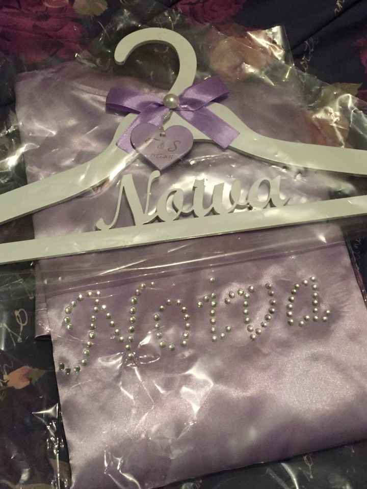 Robe e cabide de noiva 💜 - 1