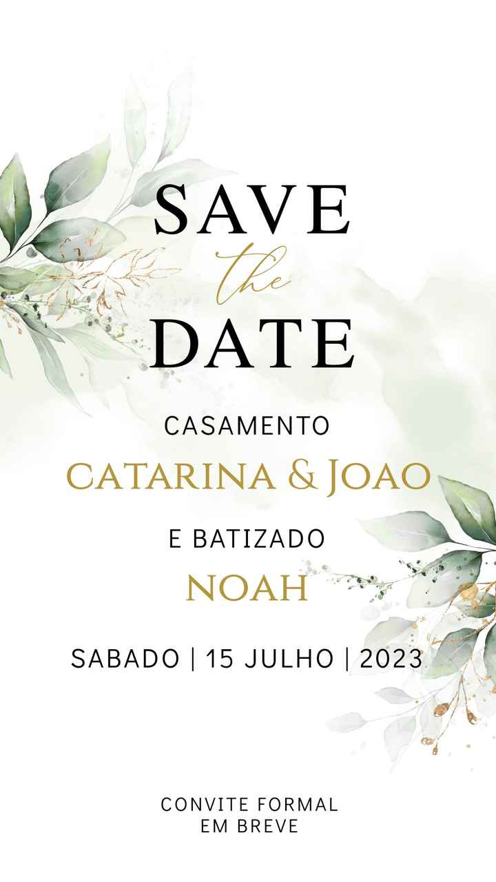 Save the date: check - 1