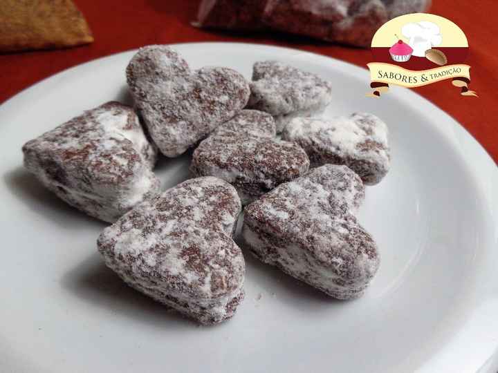 Corações de chocolate!