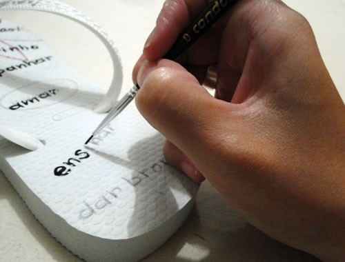 Diy- Chinelos personalizados