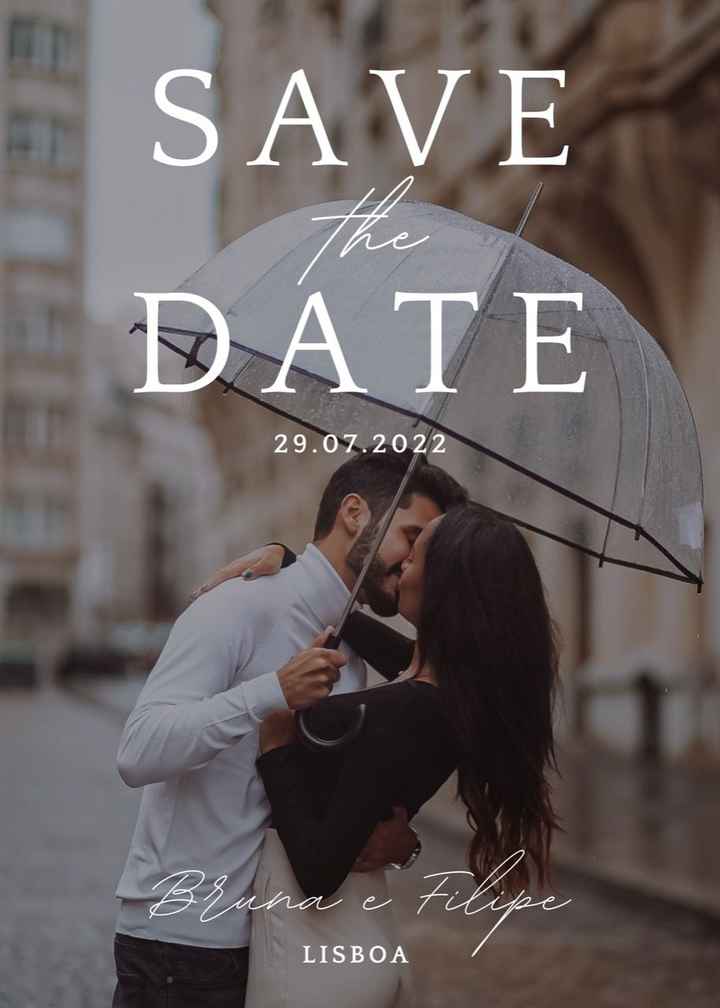 Save the date COM ou SEM FOTO? - 1