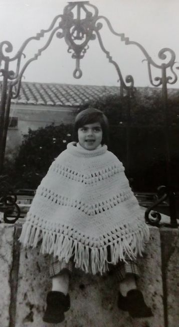 Eu com 4 anos na fortaleza da Praia da Rocha