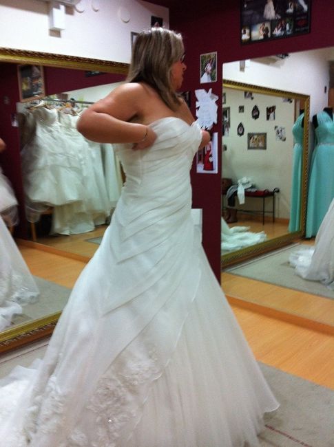 Vestido de noiva que experimentei