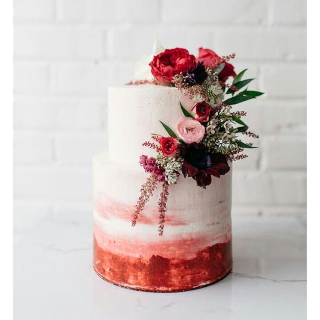 Bolos de casamento vermelhos - 1