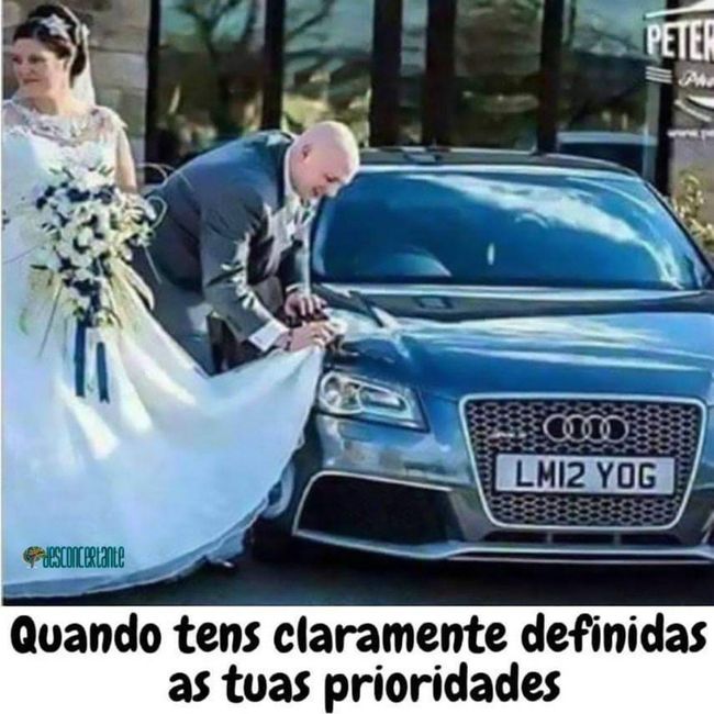 Prioridades dos noivos 😁🤣 1