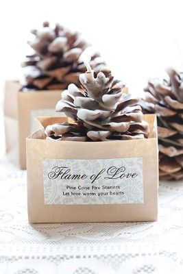 Lembranças de casamento de Inverno  - Vela